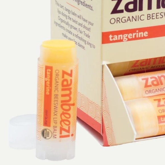 Lot of 6 Tangerine all natural beeswax lip balm by Zambeezi - Picture 1 of 5